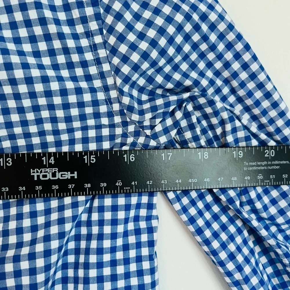 Ralph Lauren Blue and Green Gingham Button Down Shirt